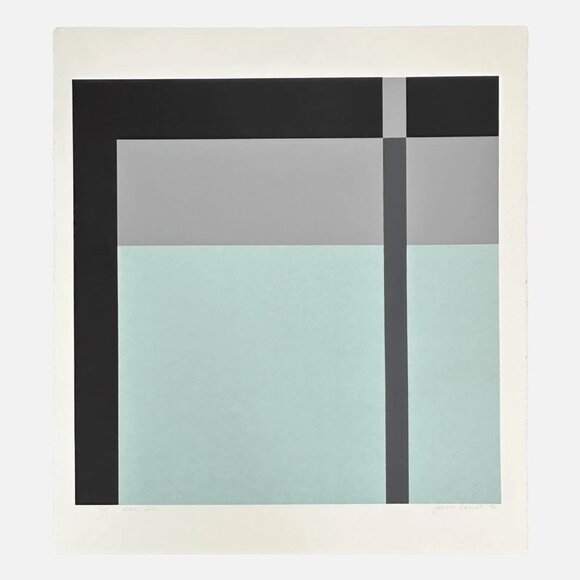 1992 'Blue Ice' Lithograph by Jeanne Garant - Picture 1 of 4